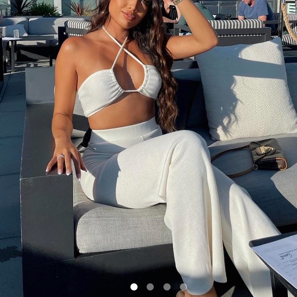 White Fox Boutique | Pants u0026 Jumpsuits | White Fox Boutique 2piece Co Ord  Set | Poshmark